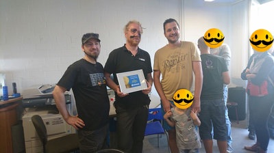 Vorstand mit Bitcoins von unikat media