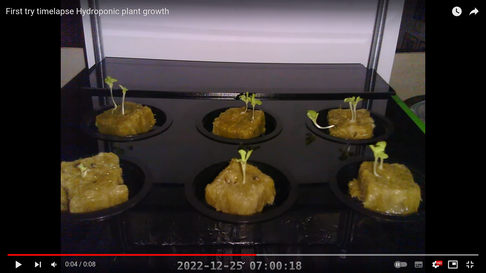 Upload erstes Zeitraffer Video auf Youtube